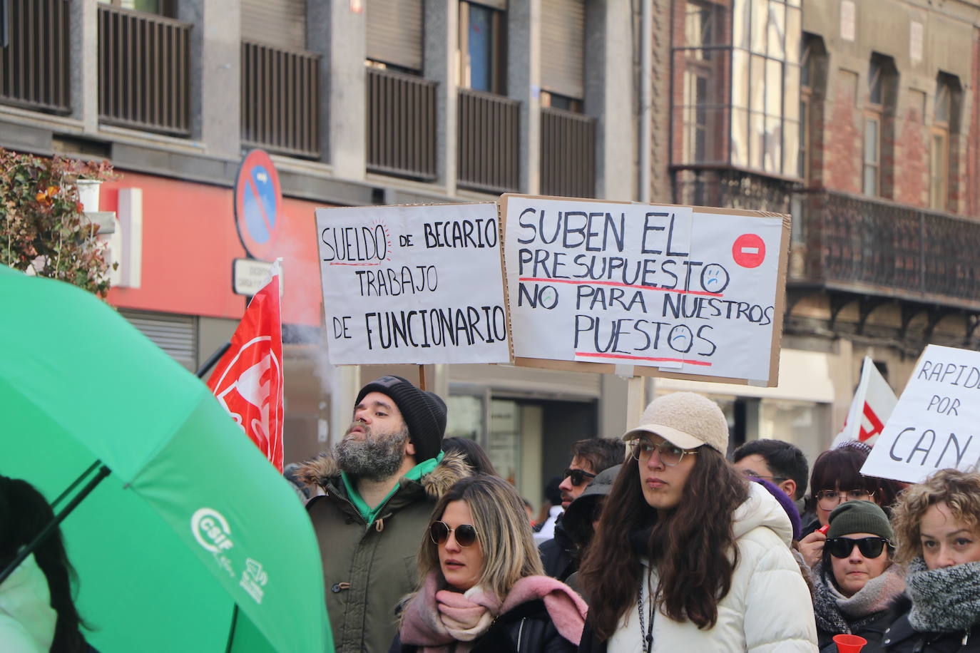 Manifestación de los trabajadores del Centro Estrada