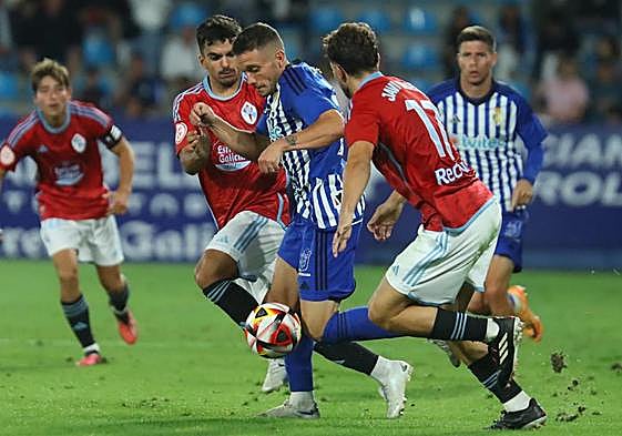 Soto, en un partido con la Deportiva.