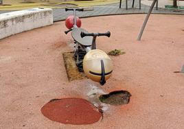 Uno de los parques infantiles de San Andrés.