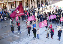 Imagen de la concentración que tuvo lugar en Astorga en noviembre de 2023.