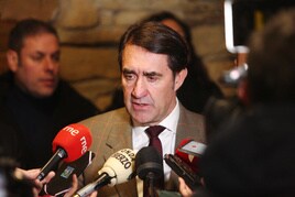 El consejero de Medio Ambiente, Juan Carlos Suárez-Quiñones, este lunes en Ponferrada.
