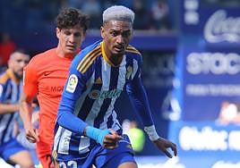 Derik, en un partido con la Deportiva.