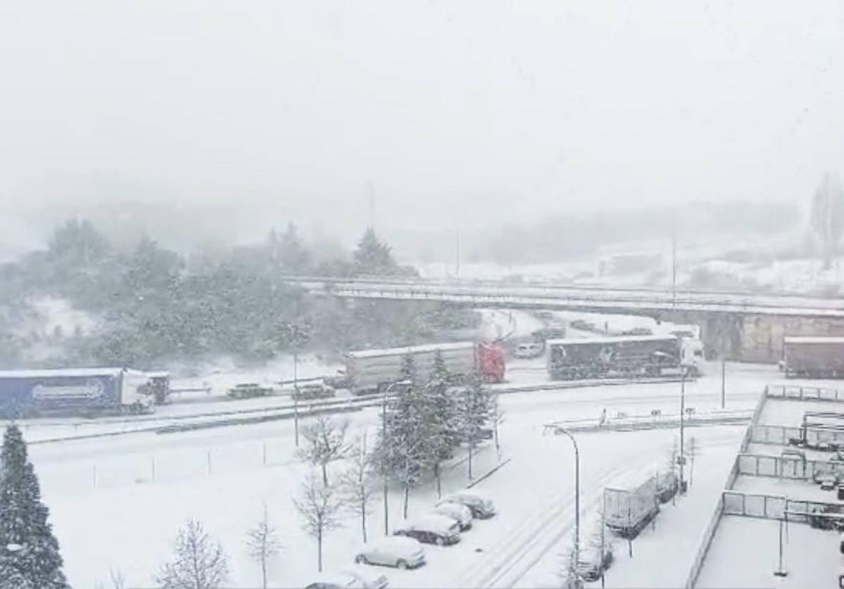 Situación en la circunvalación de Soria.