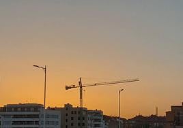 Grúas de obra en León.