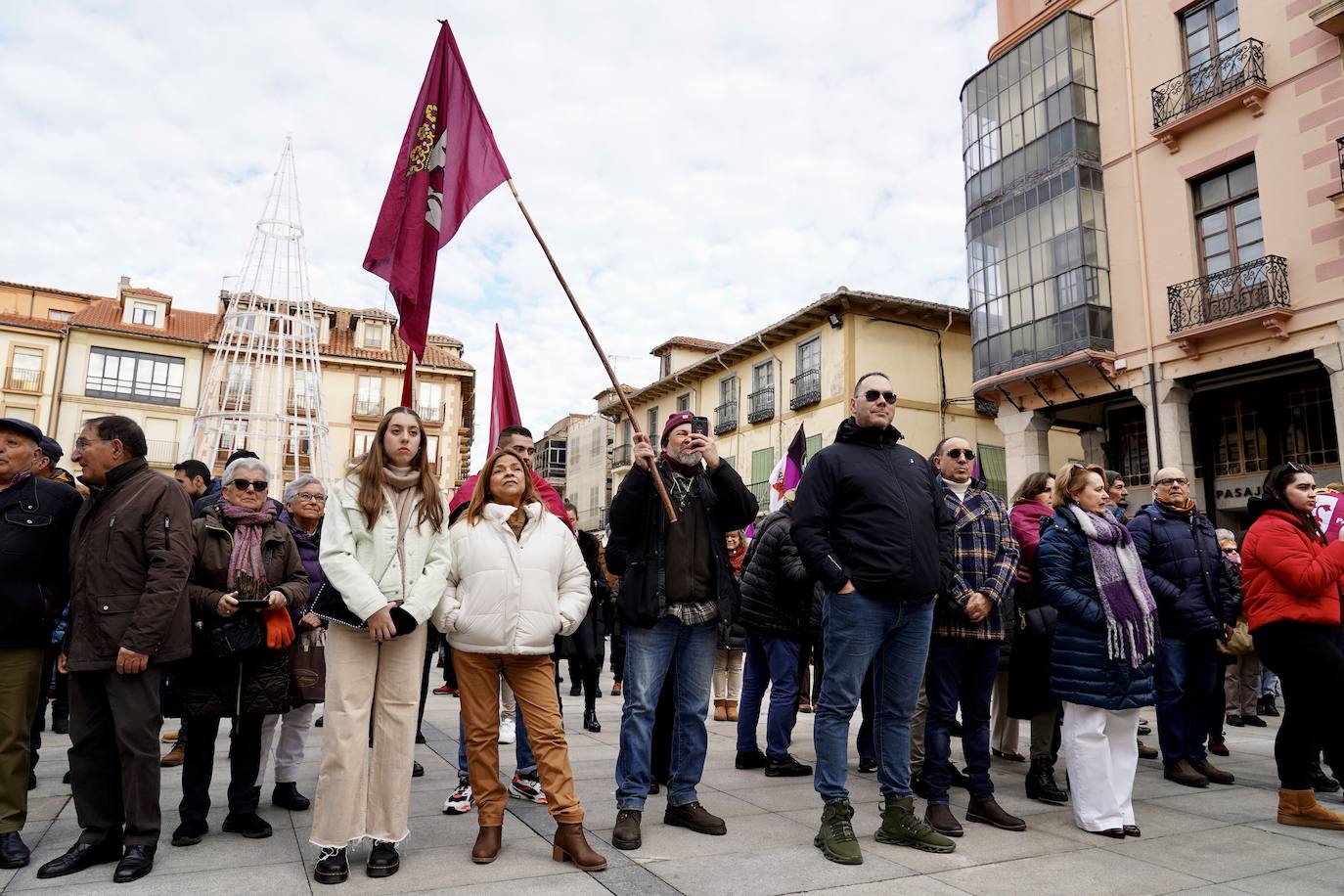 Concentración en Astorga por la reapertura de la ruta ferroviaria Vía de la Plata