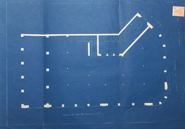 Planos originales de la construcción de la Casa Lubén.