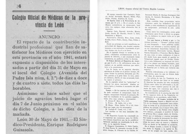 Recortes de periódico de Enrique Rodríguez Guisasola.