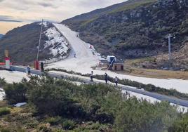 Estación Valle Leitariegos-Laciana este domingo.