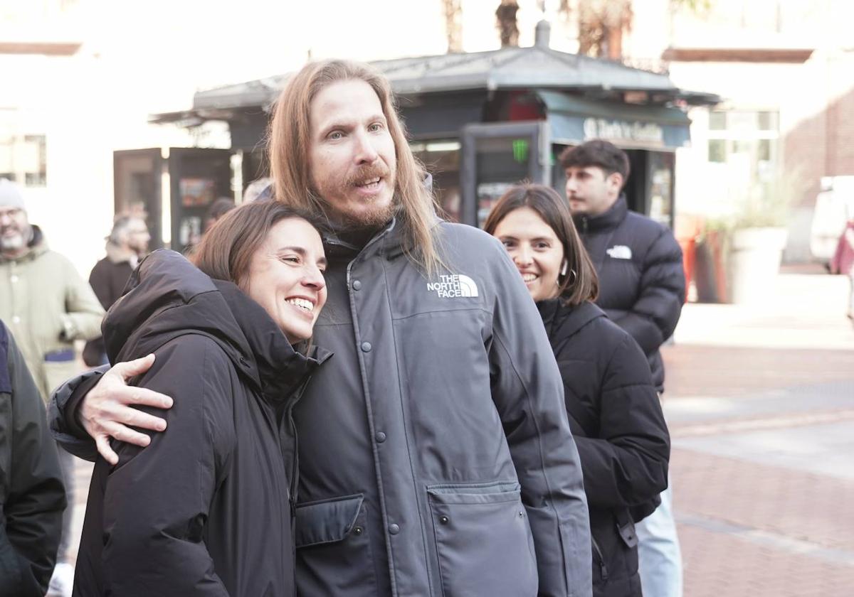 La exministra Irene Montero, secretaria política de Podemos, y Pablo Fernández, secretario de Organización y coportavoz nacional, visitan Valladolid.