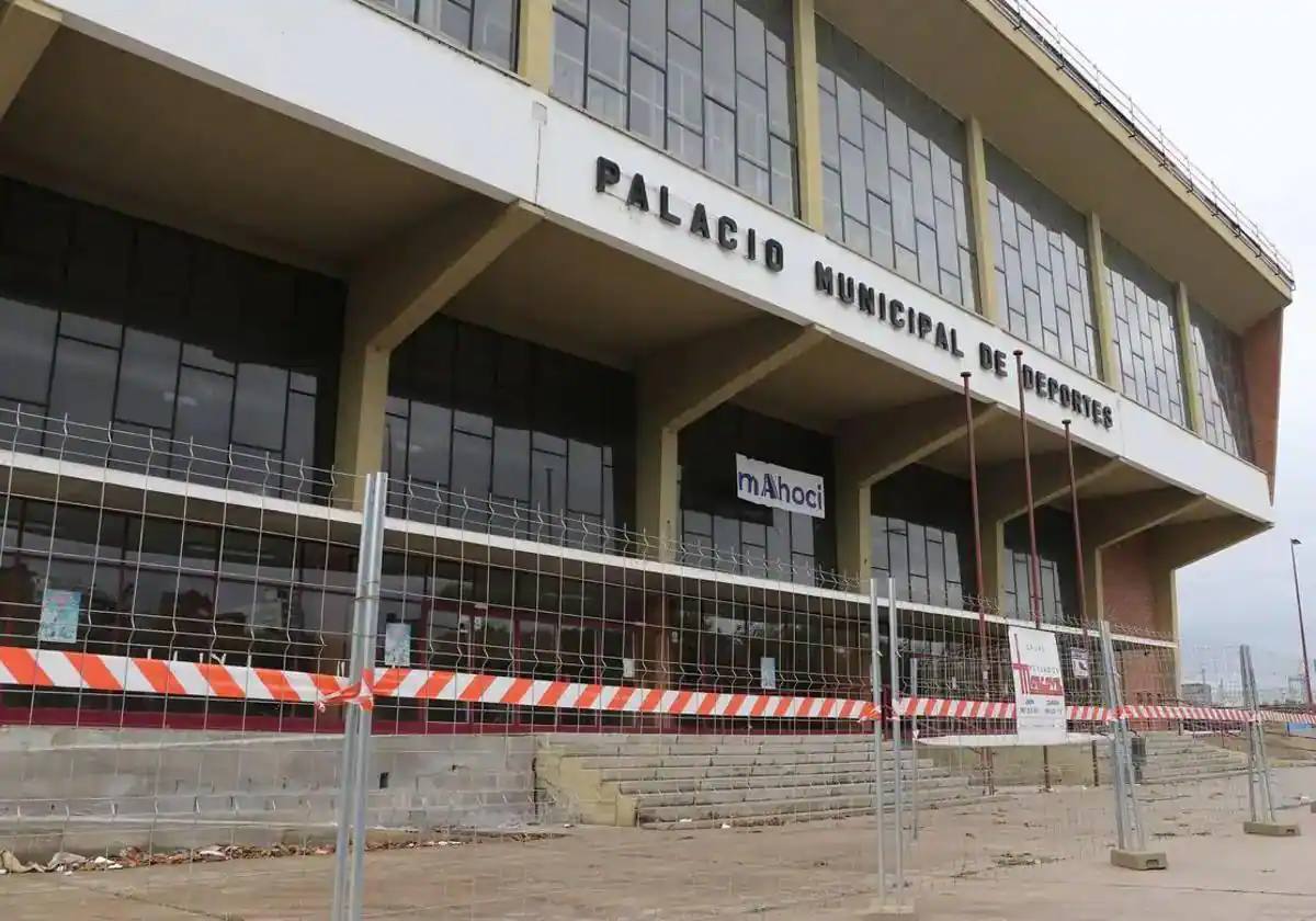 Imagen de archivo de las obras en el Palacio de los Deportes de León.