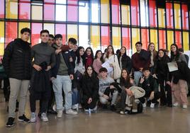 Alumnos de bachillerato acuden a la feria Unitour en el Palacio de Exposiciones de León