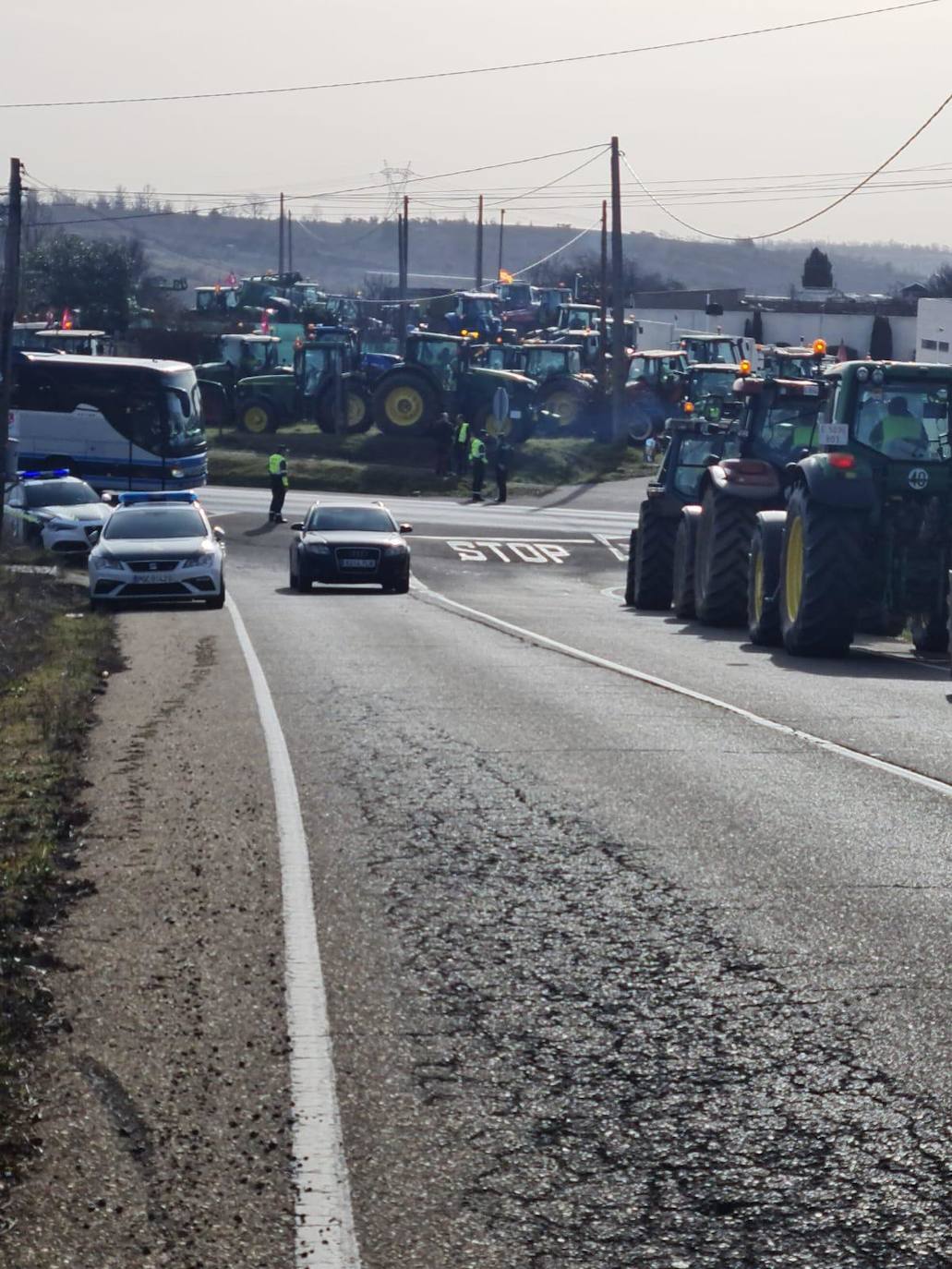 Segunda jornada de protestas del campo en León