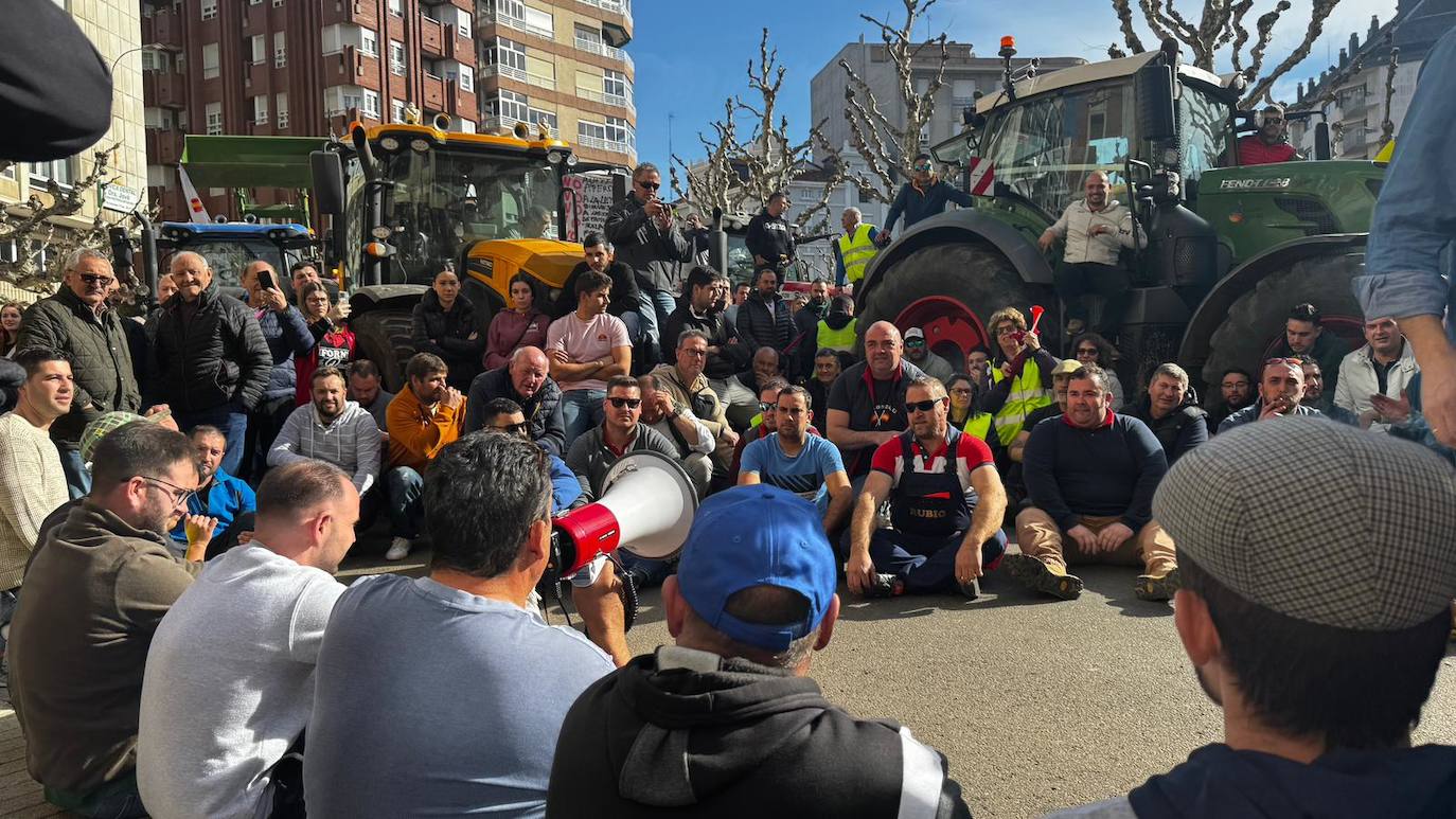 Las imágenes de la tractorada en León