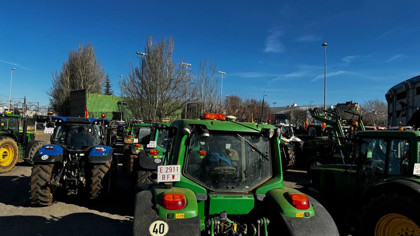 Las imágenes de la tractorada en León