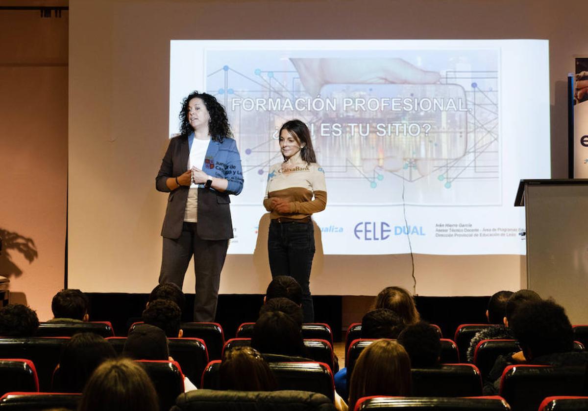 Programa Emprendedores en el IES Sánchez Albornoz de León.