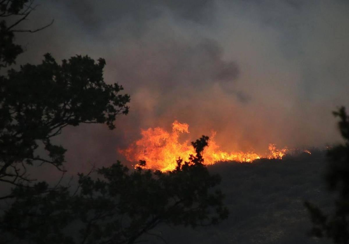 Imagen de archivo de un incendio.