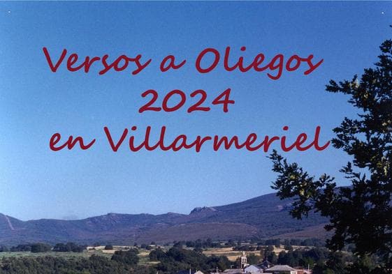 Villarmeriel acogerá en verano el certamen poético 'Versos a Oliegos'
