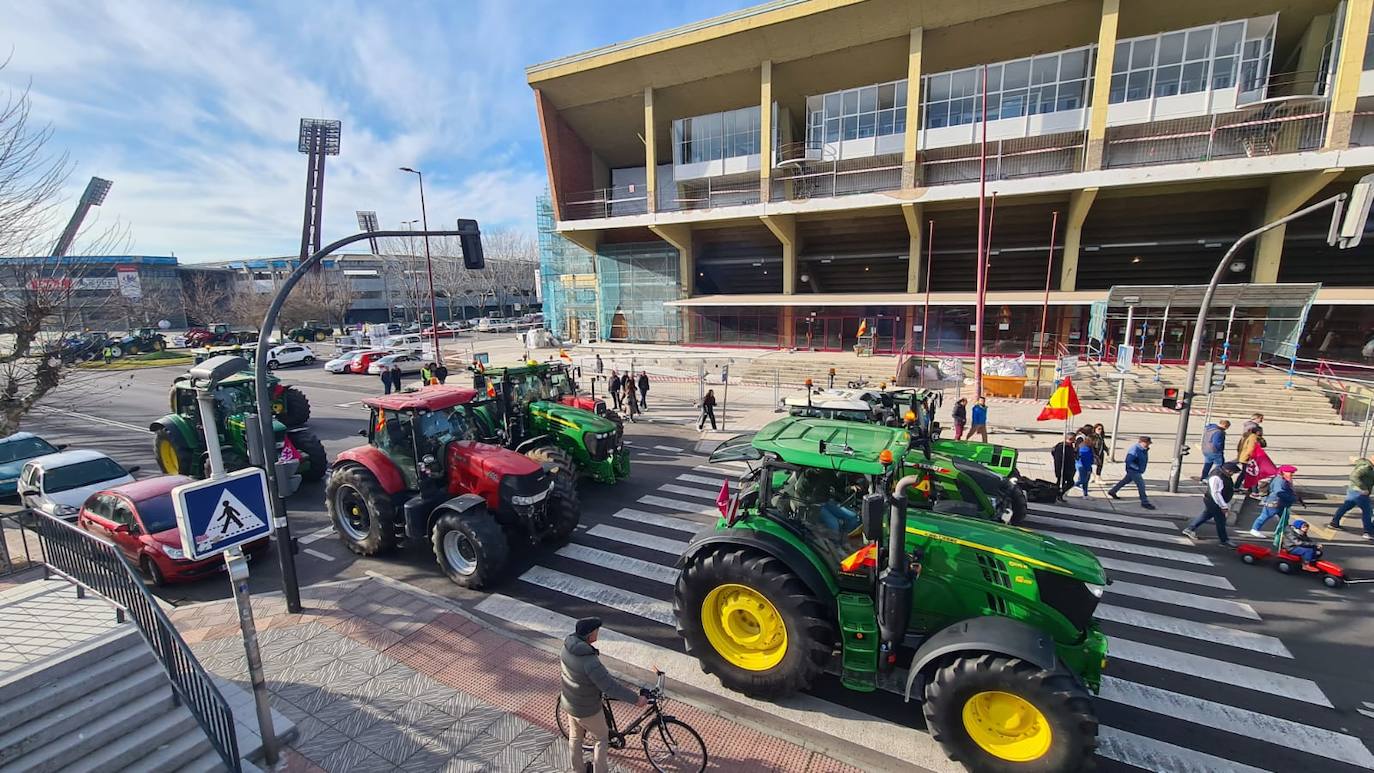 &#039;Tractorada&#039; del sector agrario en León