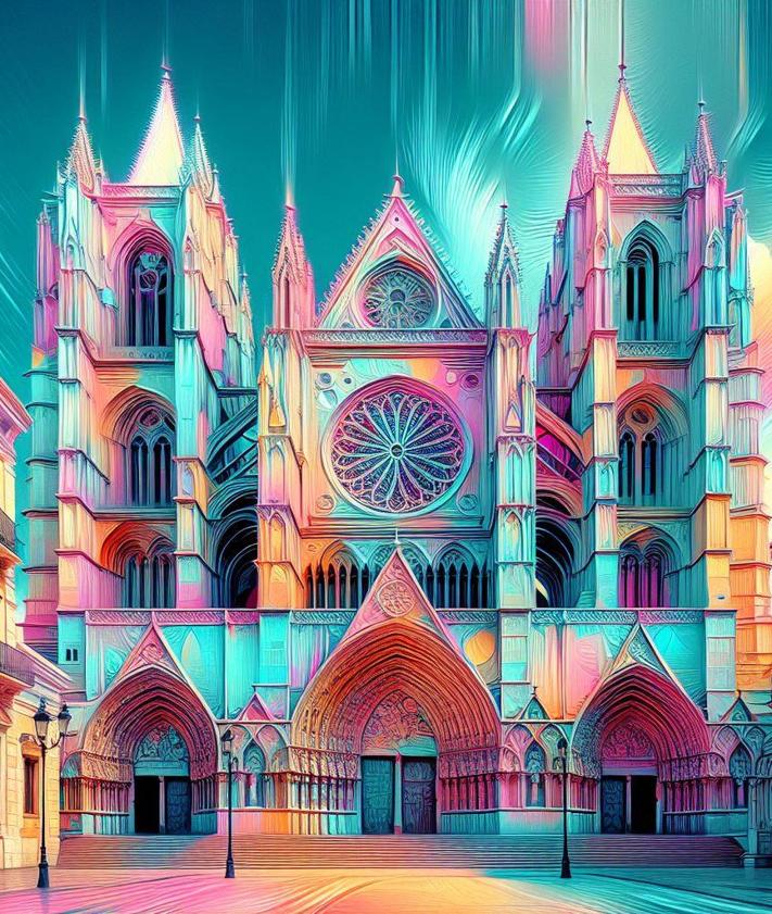 Imagen secundaria 2 - La Catedral de León que imaginó Van Gogh