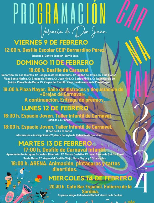 Cartel del carnaval de Valencia de Don Juan