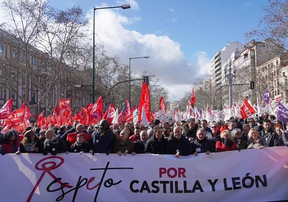 Manifestación en Valladolid.