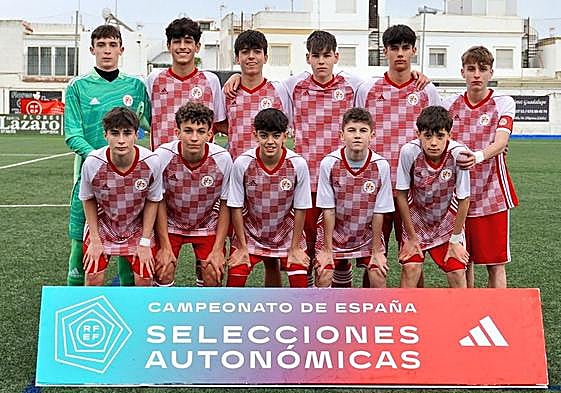 Imagen del conjunto sub14 de Castilla y León de fútbol.