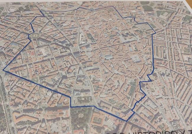 El mapa de la zona centro se amplía.