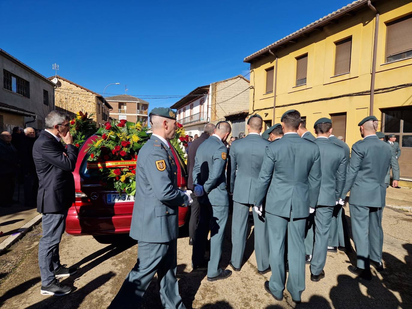 Funeral de David Pérez, el guardia civil asesinado en Barbate