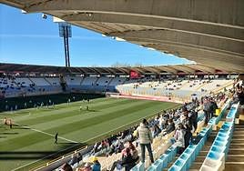 Una imagen del estadio Reino de León que acogerá el derbi este fin de semana.