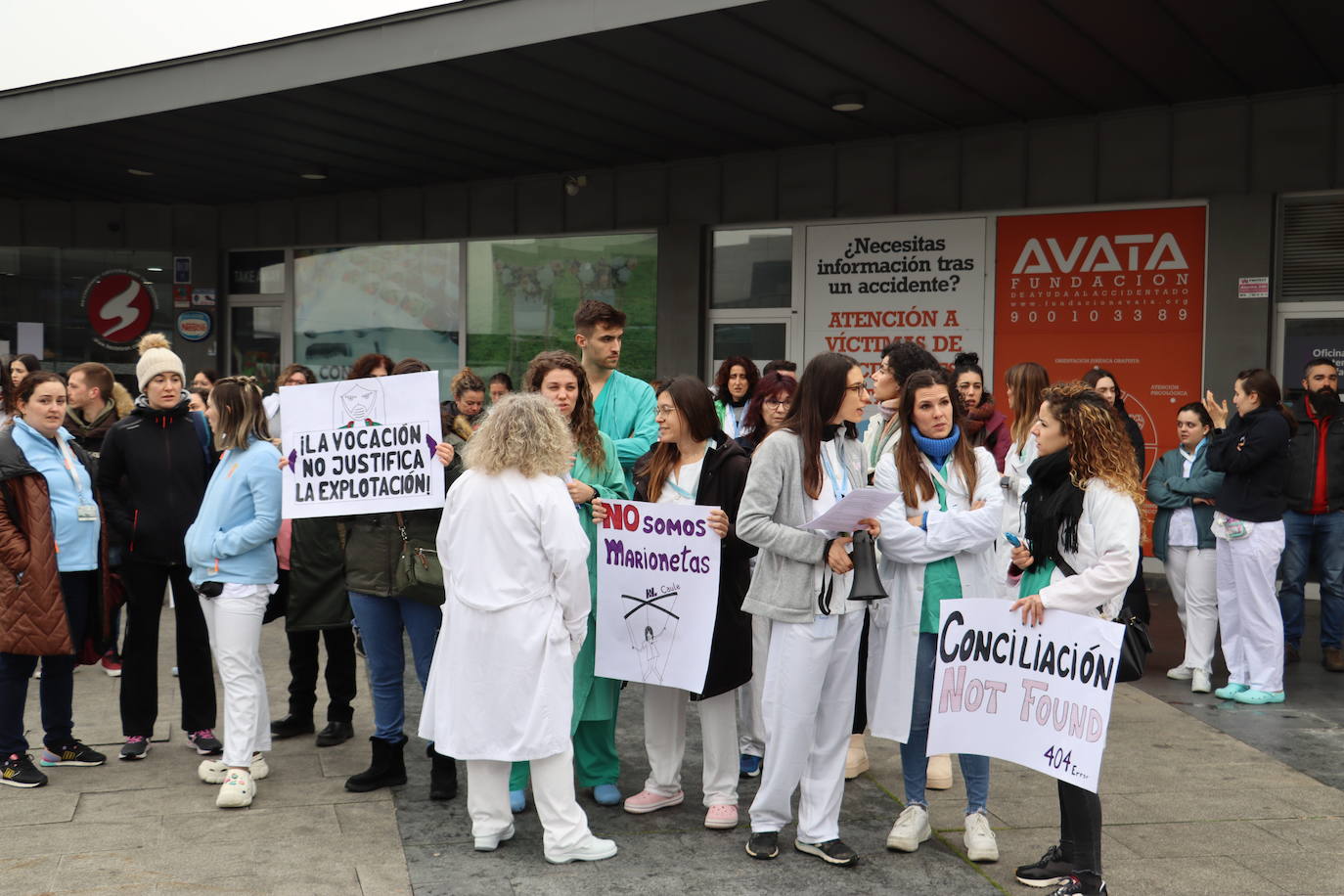 Protestas de enfermeras del Caule
