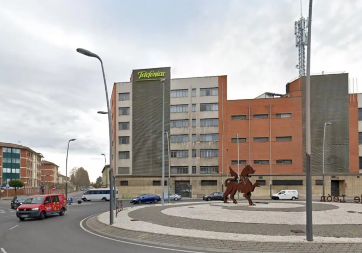 Edificio de Telefónica en León.