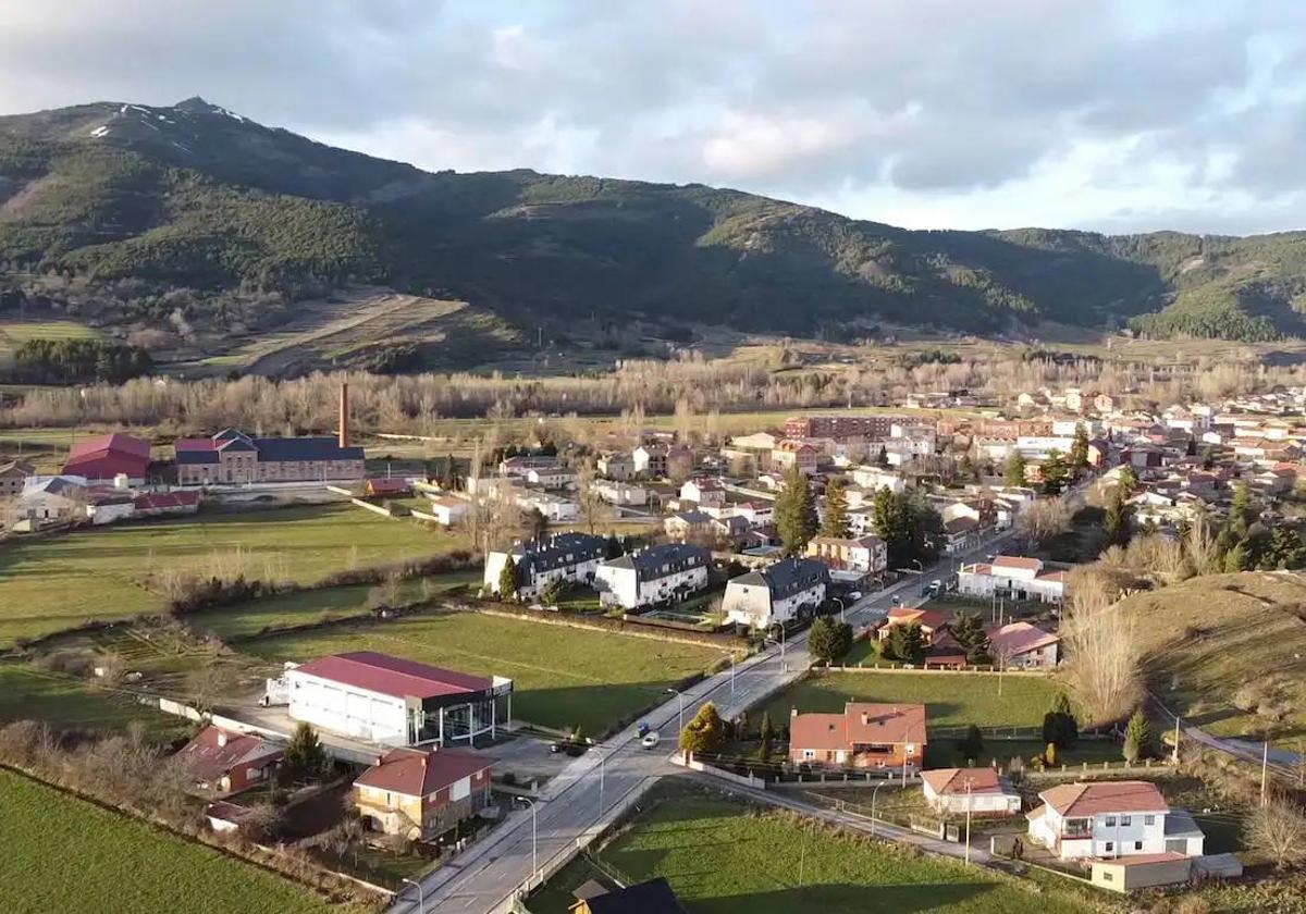 Vista aérea de Boñar.