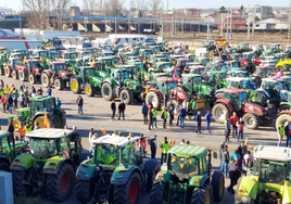 Imagen de la primera tractorada que se realizó en León el pasado 2 de febrero.