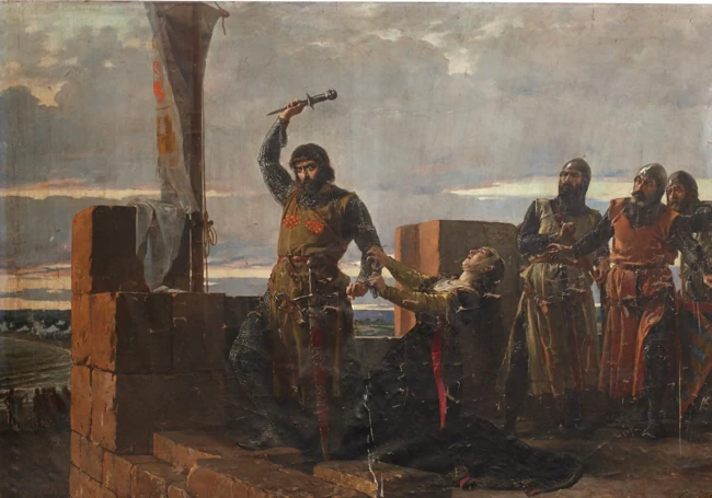 Guzmán el Bueno en Tarifa. 1884, Salvador Martínez Cubells. Museo del Prado.