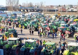 Tractorada en León.