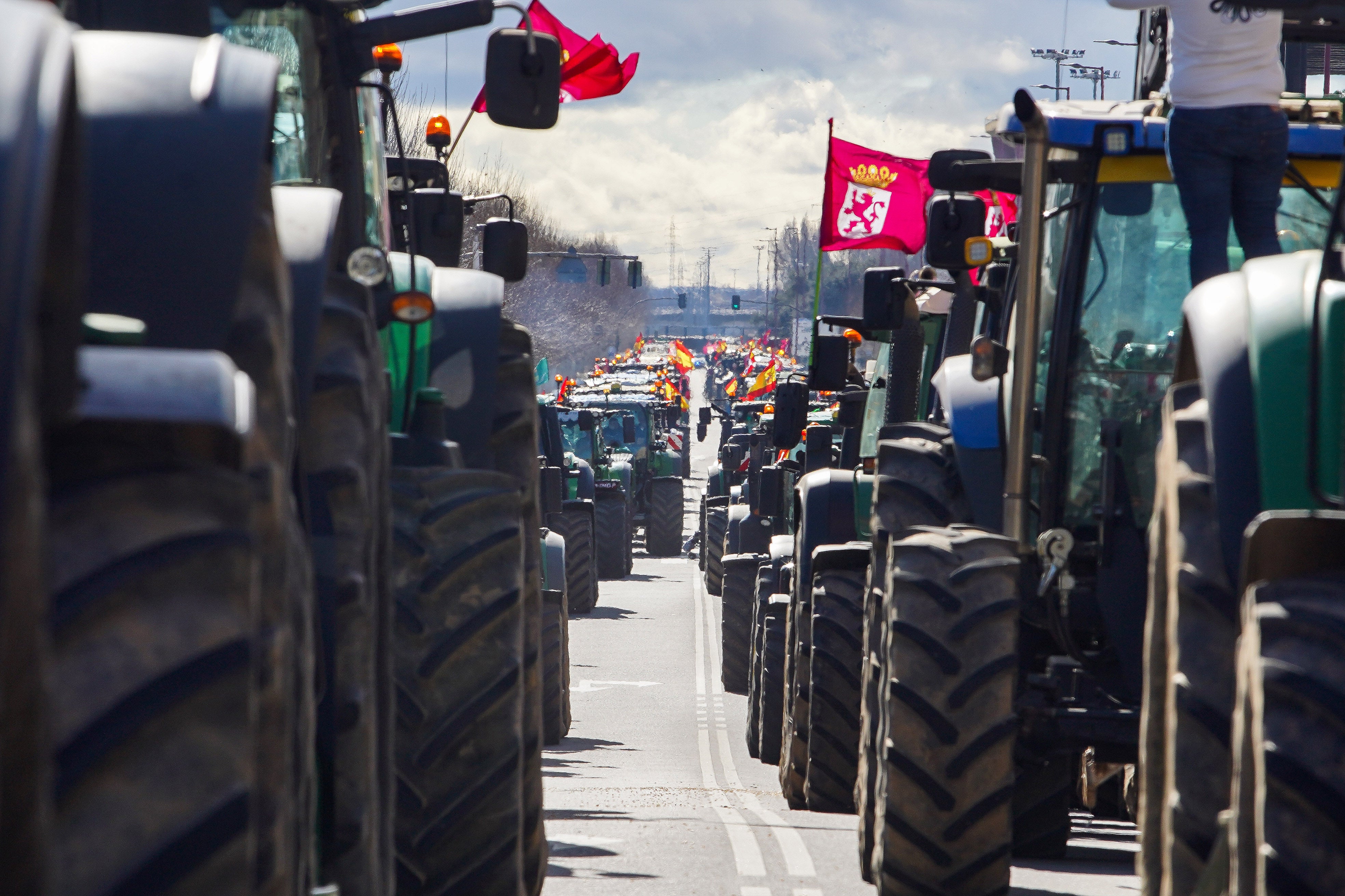 Todas las imágenes de la tractorada de las Opas