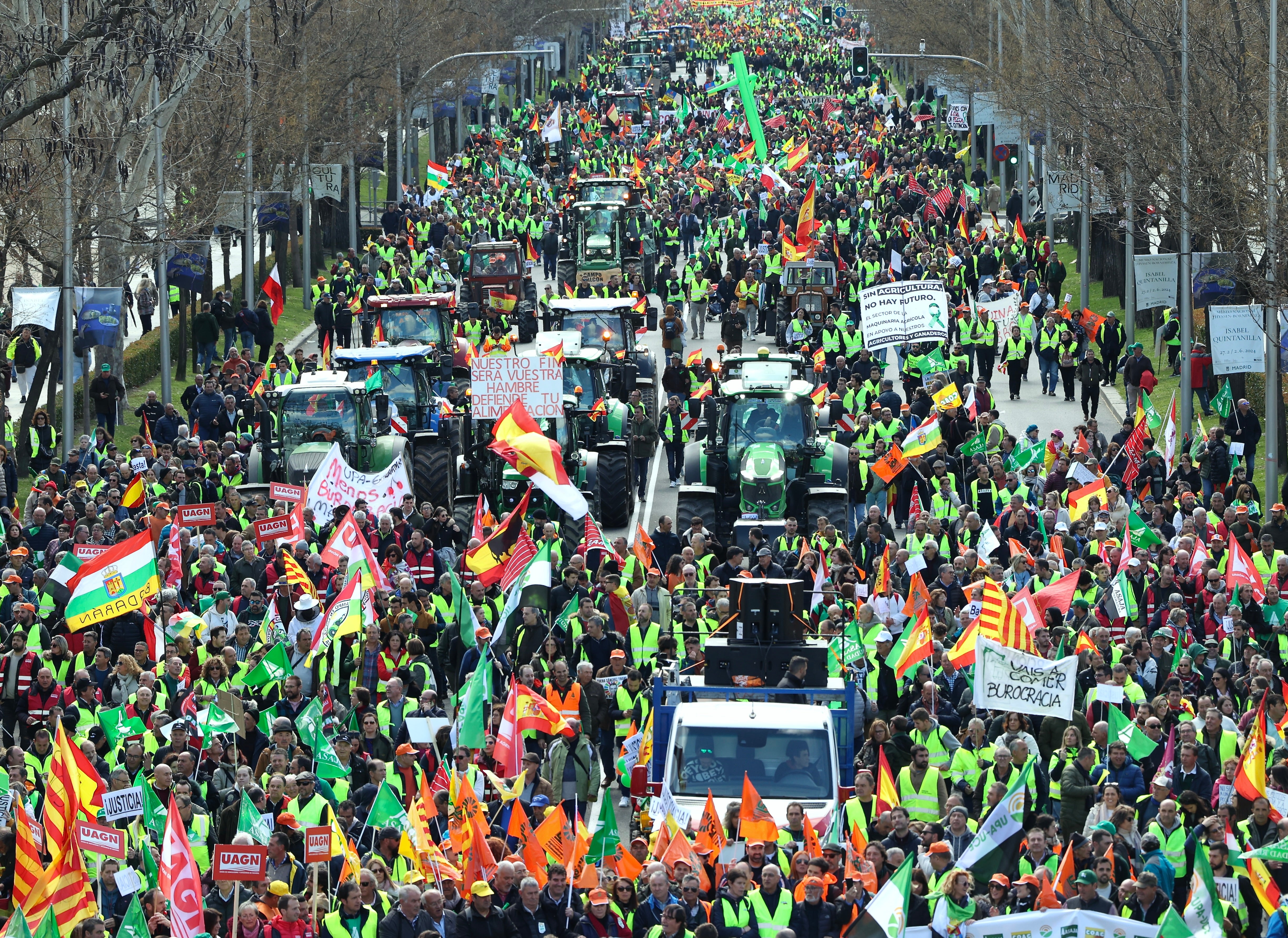 Así han tomado Madrid los agricultores españoles