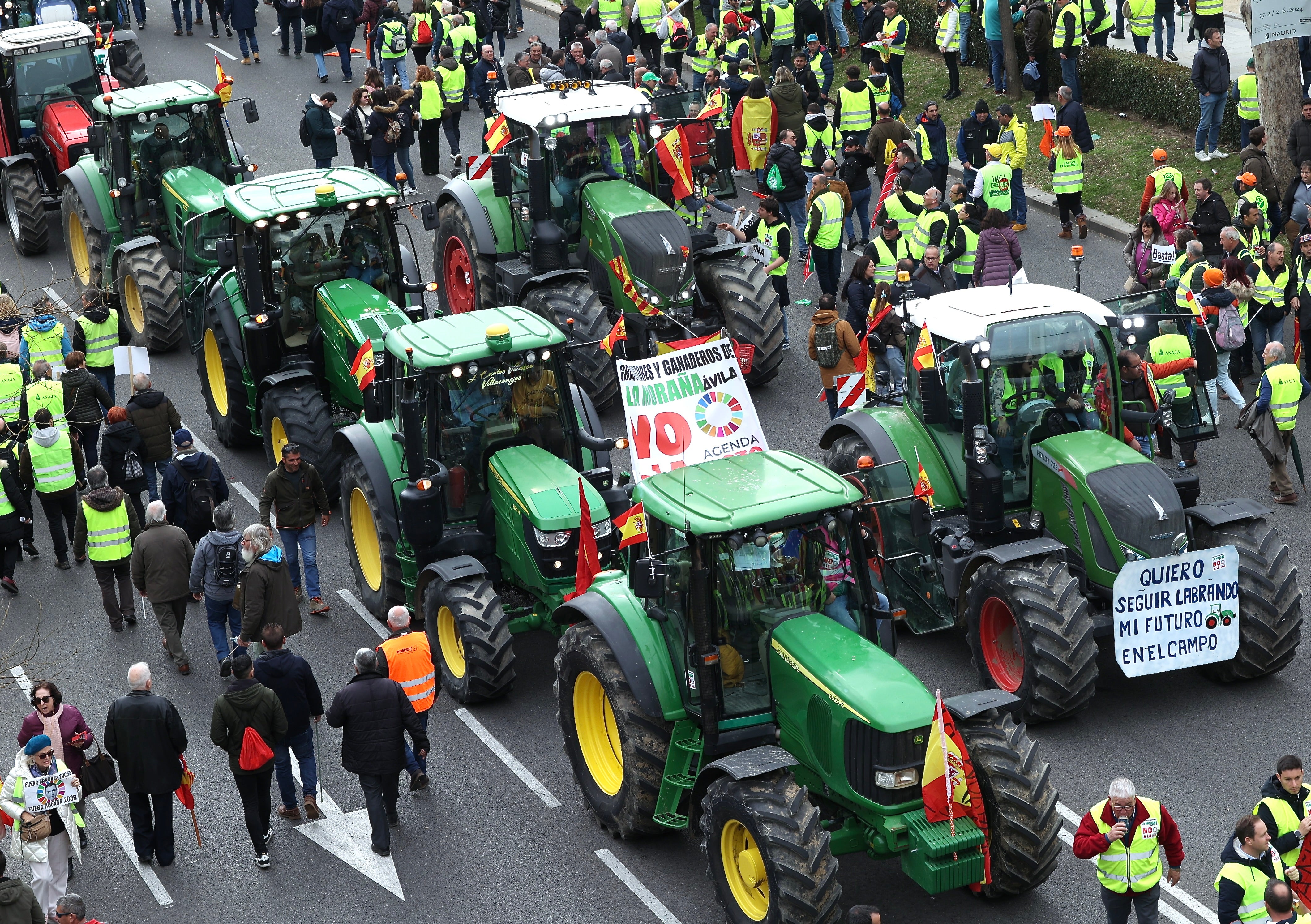 Así han tomado Madrid los agricultores españoles