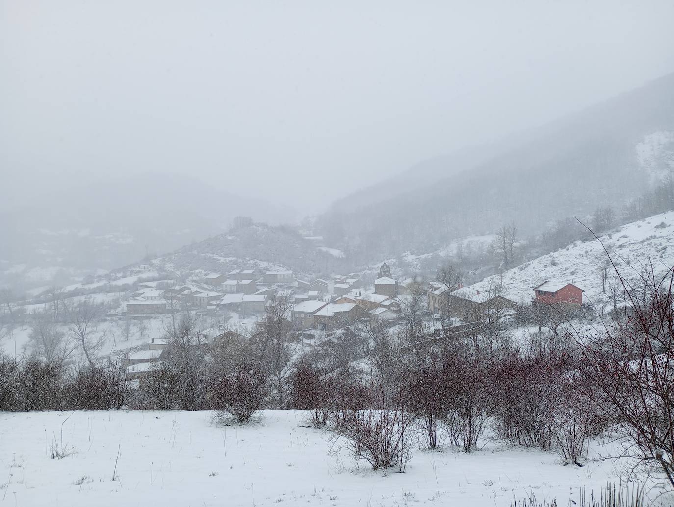 Nieve en Ferreras del Puerto