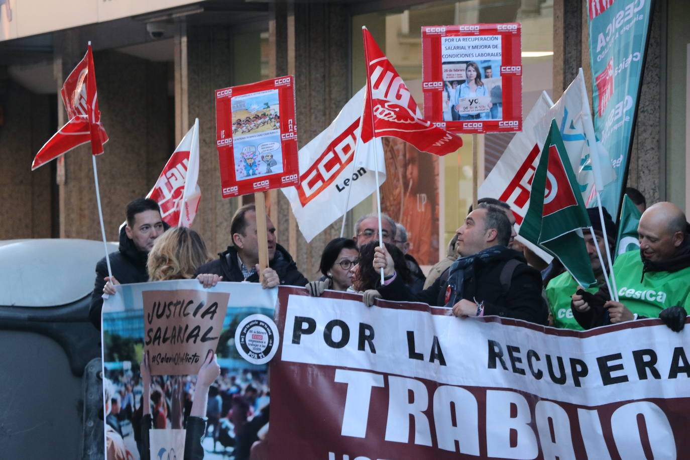 Huelga empleados de banca