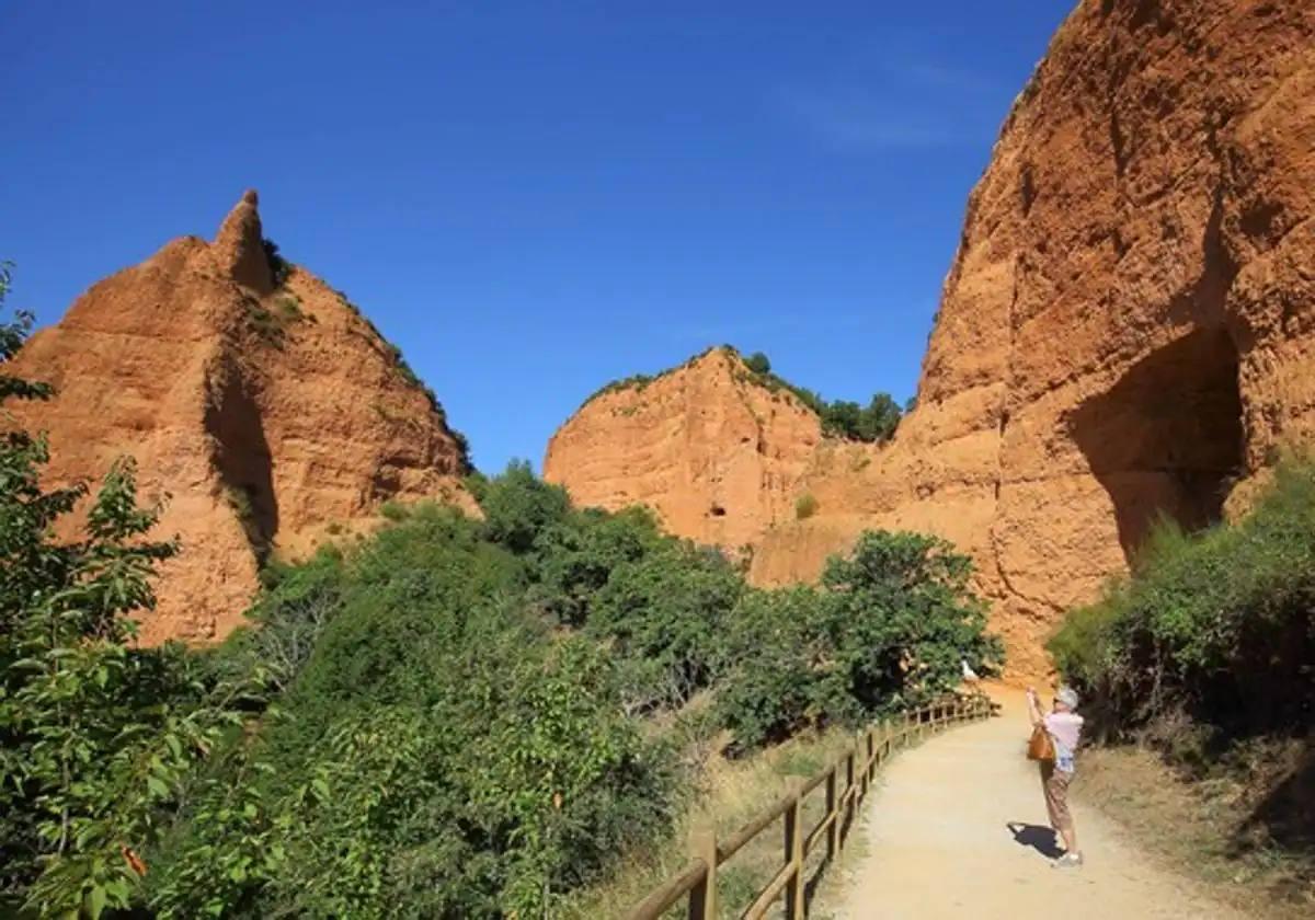 Una visitante en Las Médulas.