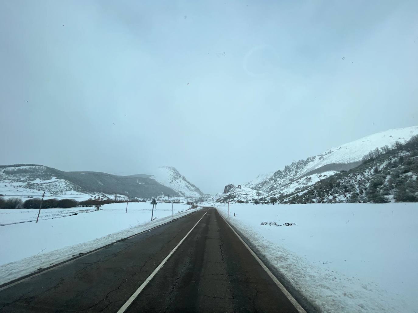 Las imágenes de la nieve en León