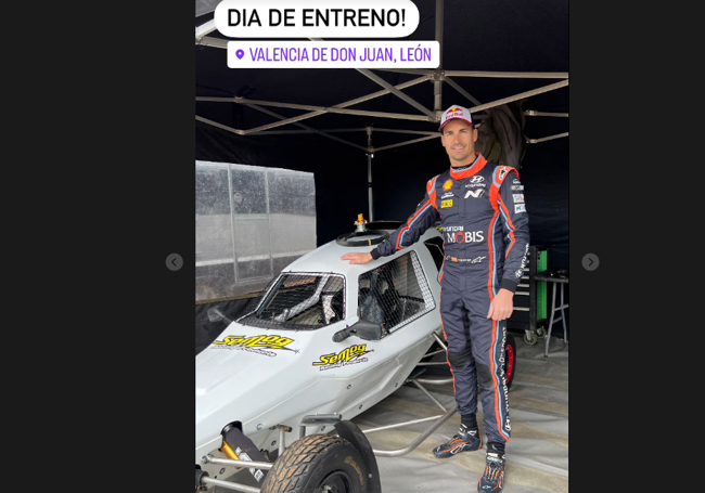 Post de Instagram que Dani Sordo compartía en redes sociales.