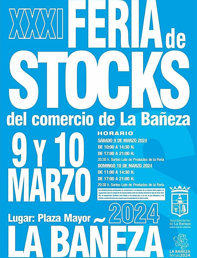 Cartel de la Feria del Stock de La Bañeza