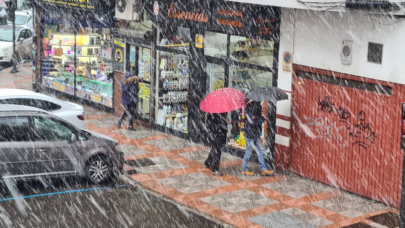 La nieve llega a León ciudad