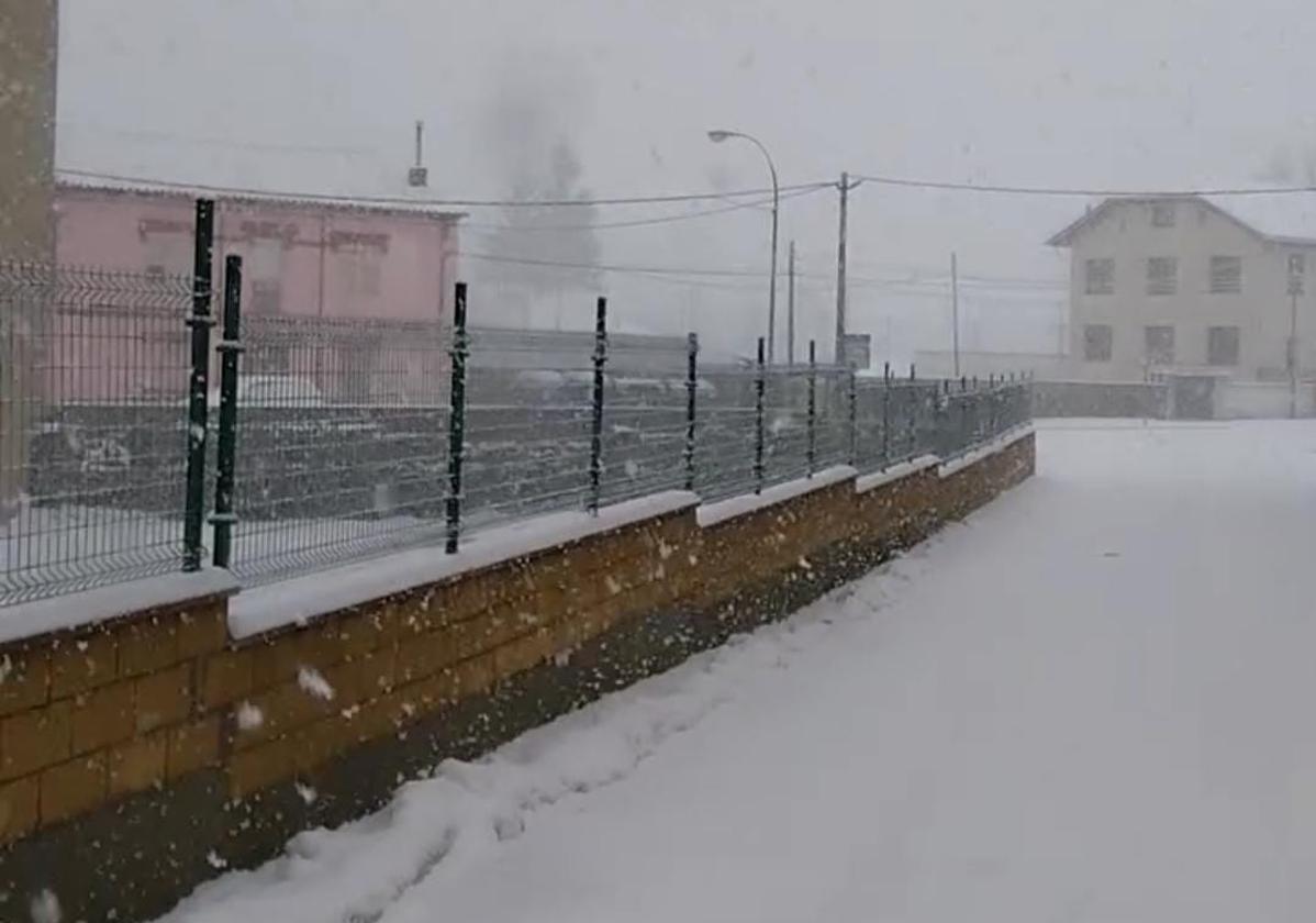 Nieve el fin de semana en la provincia de León.