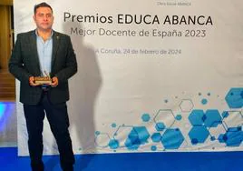 El profesor Juan Carlos Santamarta, cuarto mejor docente de España en los Premios Educa Abanca.
