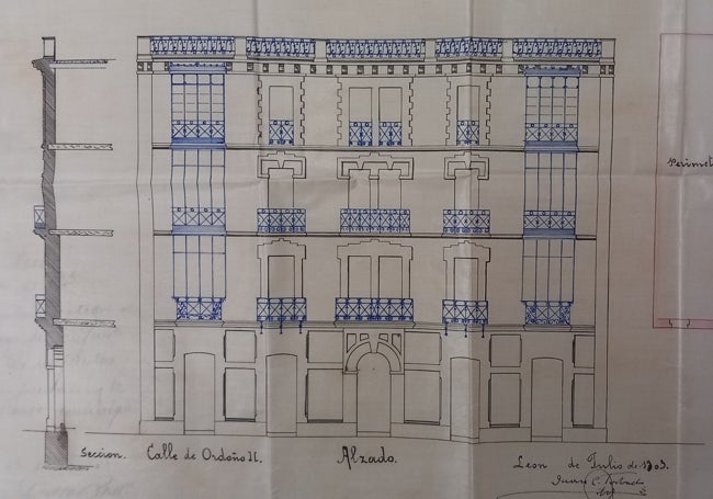 Planos originales del edificio. 1903.