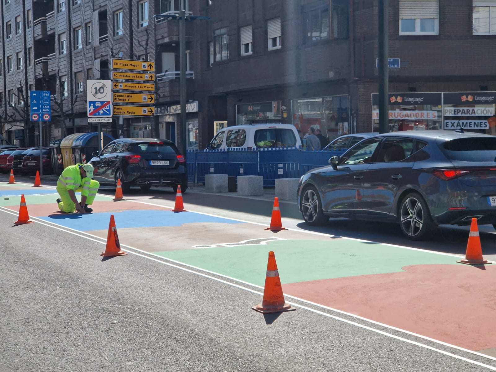 Paso de cebra en Maristas san José