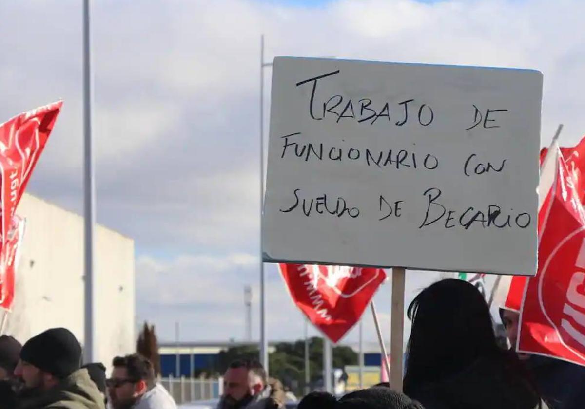 Imagen de archivo de una protesta de los trabajadores del Centro Estrada.